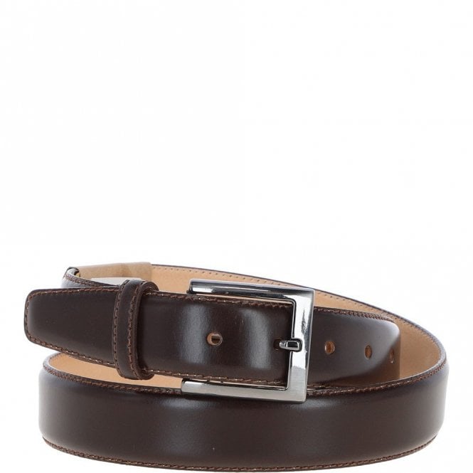 Ashwood Mens Leather Chino Belt Brown: MB-102