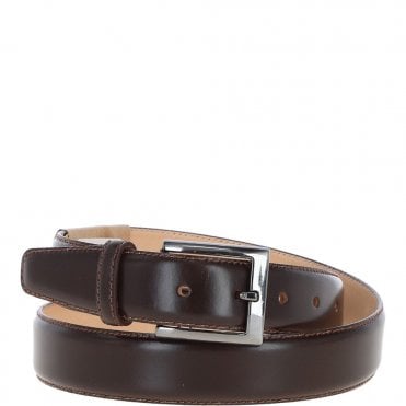 Mens Leather Chino Belt Brown: MB-102