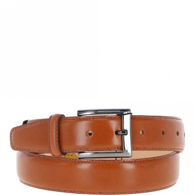 Ashwood Mens Leather Chino Belt Tan: MB-102