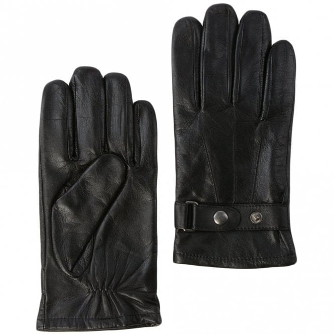 Ashwood Mens Leather Gloves Black : 714