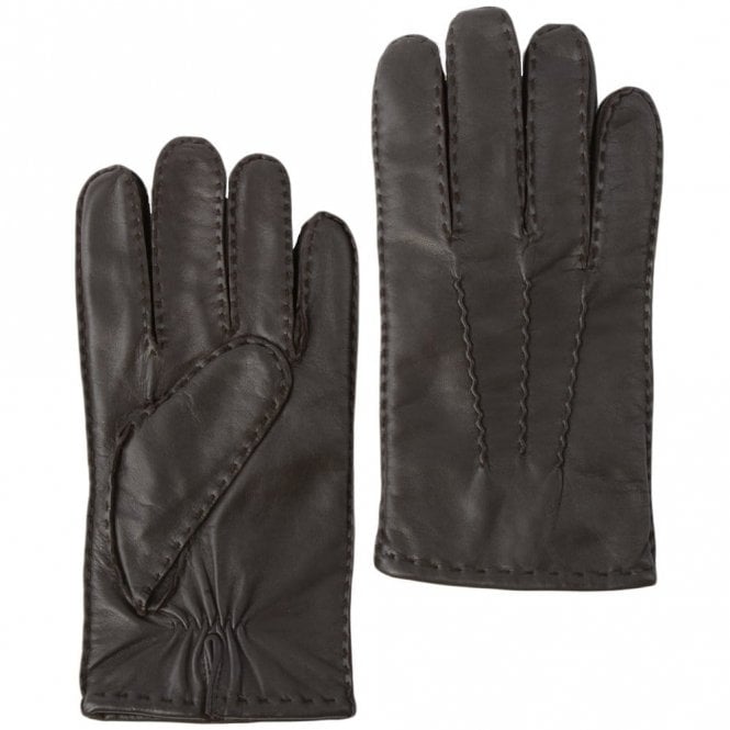 Ashwood Mens Leather Gloves Brown : 710