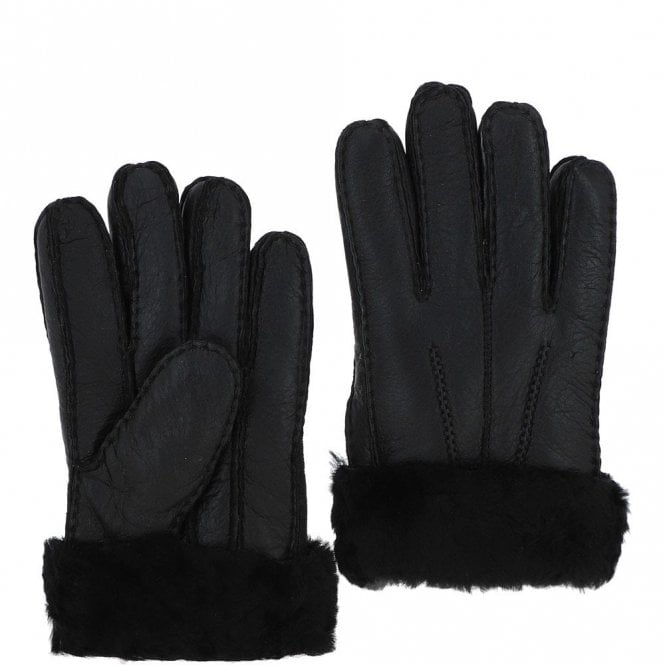 Ashwood Mens Leather Sheepskin Gloves L-blk: DB-905