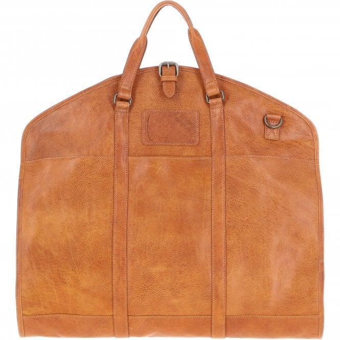 Ashwood Mens Leather Suit Carrier Tan: Savile