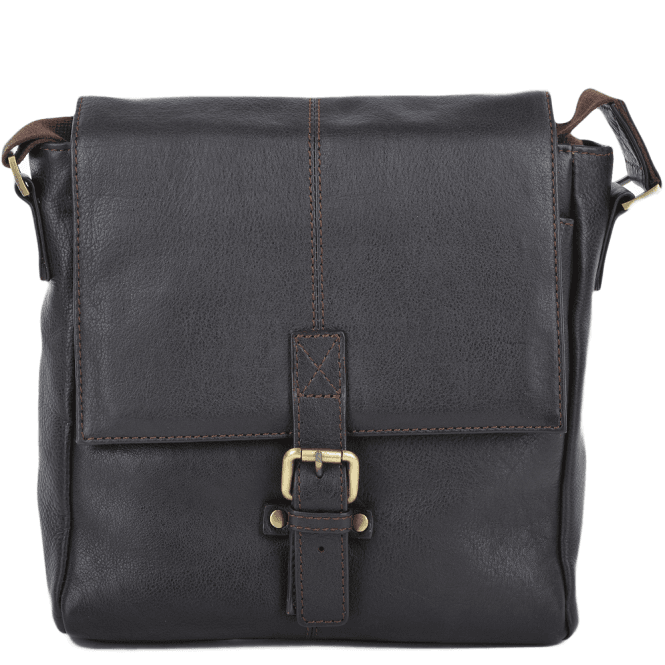 Ashwood Mens Small Leather Flight Side Bag Brown/tum : Murphy