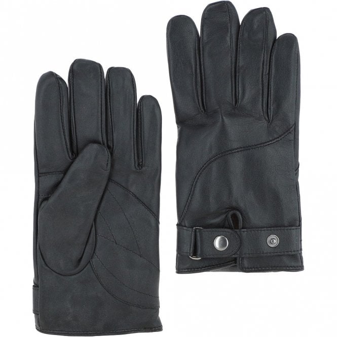 Ashwood Men's Touch Screen Friendly Leather Gloves Black: 775