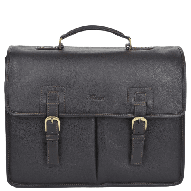 Ashwood Mens Triple Gusset Heavy Duty Leather Briefcase Brown/tum : Gareth