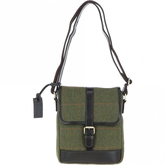 Ashwood Mens Vintage Hunter Leather Travel Bag Tweed : Toby FB