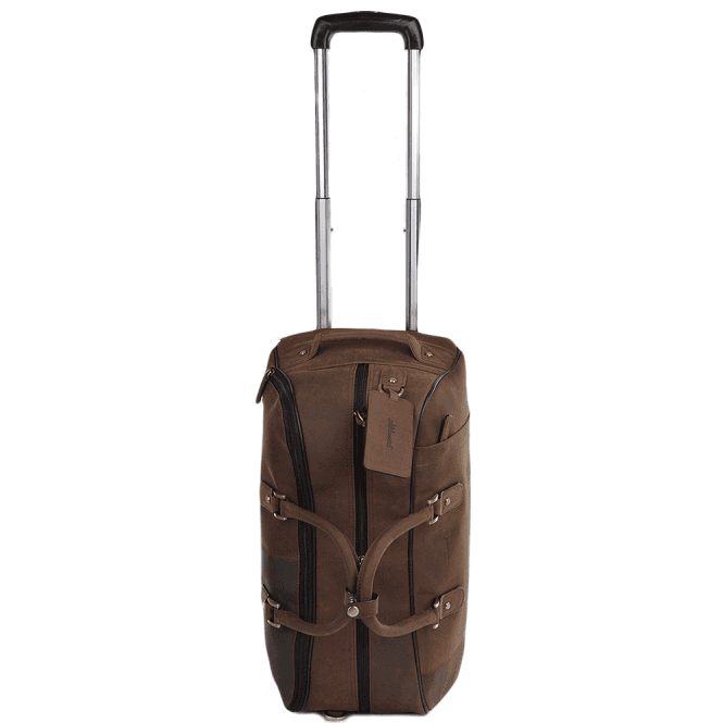 Ashwood Mens Weekend Leather Travel Holdall Mud/vt : Albert