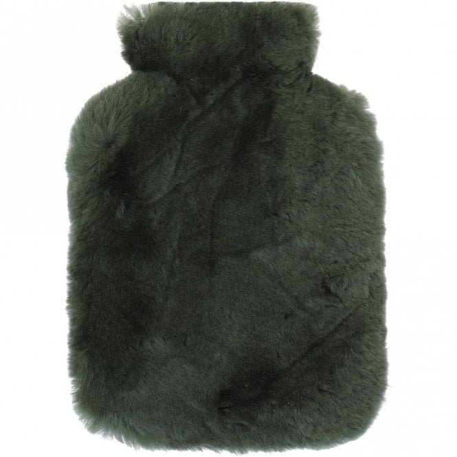 Ashwood Natural Sheepskin Hot Water Bottle Cover Cypress: HW Bottle Cover 2L