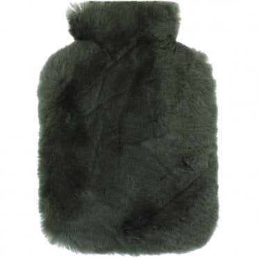 Natural Sheepskin Hot Water Bottle Cover Cypress:  HW Bottle Cover 2L