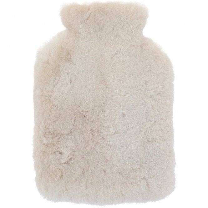 Ashwood Natural Sheepskin Hot Water Bottle Cover Linen: HW Bottle Cover 2L