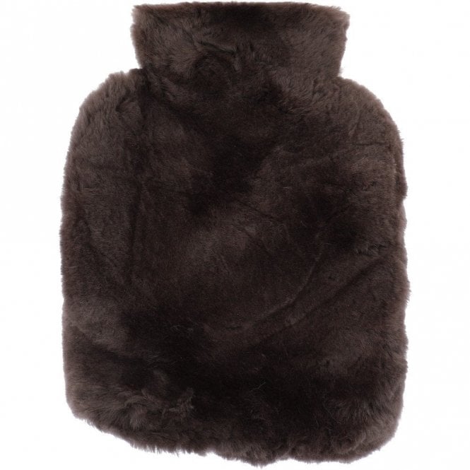 Ashwood Natural Sheepskin Hot Water Bottle Cover Mink Brown: HW Bottle Cover 2L