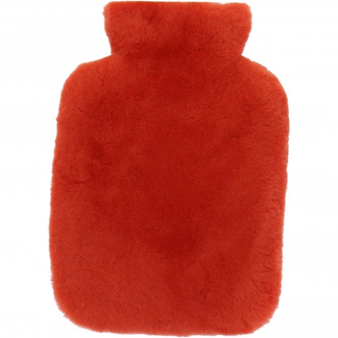 Ashwood Natural Sheepskin Hot Water Bottle Cover Orange: HW Bottle Cover 2L