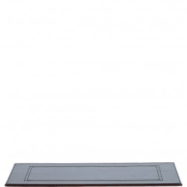 Premium Leather Chestnut Desk Mat: LF-124