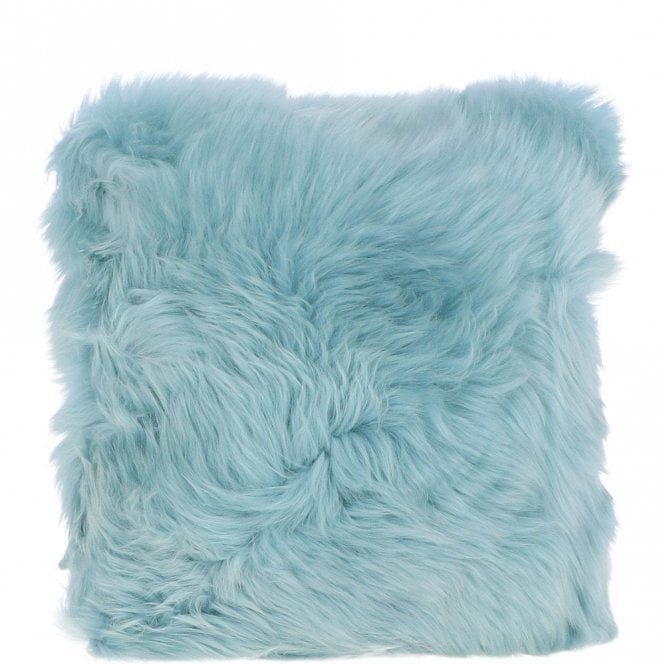 Ashwood Sheepskin Cushion Duck Egg