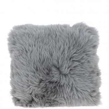 Ashwood Sheepskin Cushion Grey