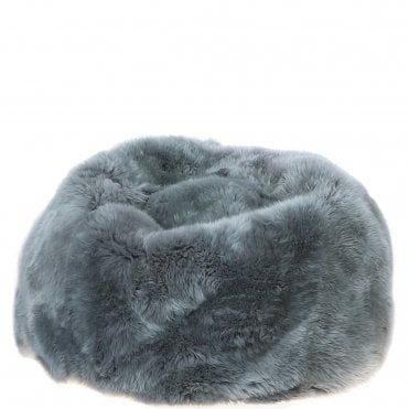 Ashwood Sheepskin Longwool Bean Bag Gray