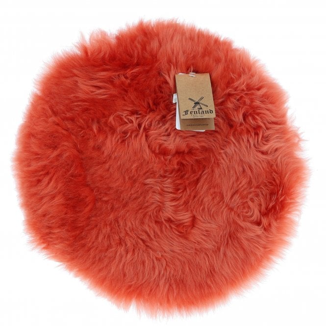 Ashwood Sheepskin Seat Pad Burnt Orange