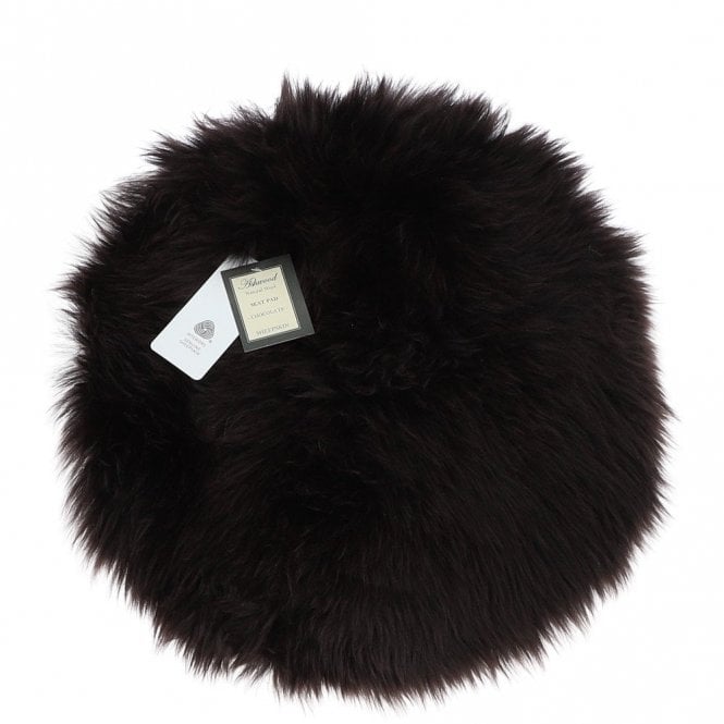 Ashwood Sheepskin Seat Pad Chocolate
