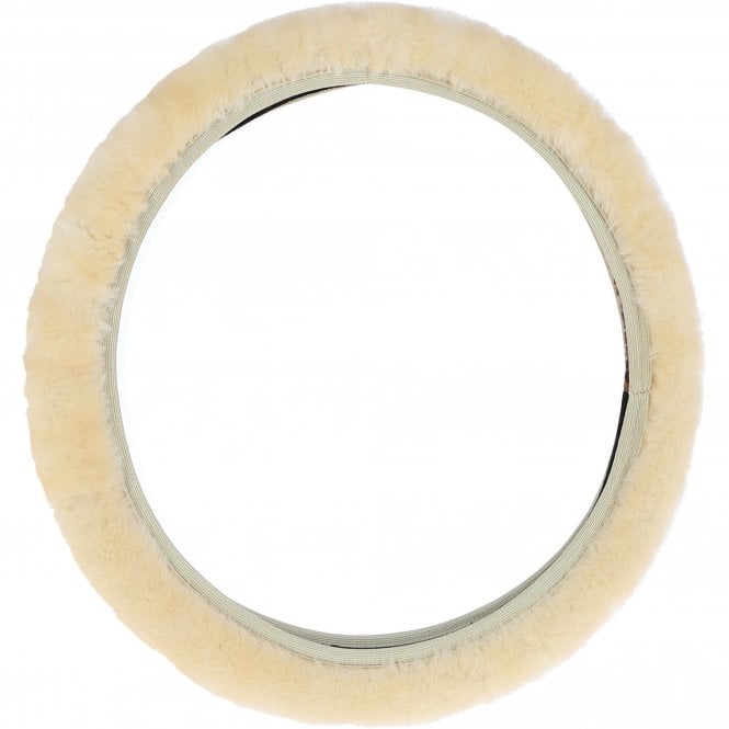 Ashwood Sheepskin Steering Wheel Cover: Natural