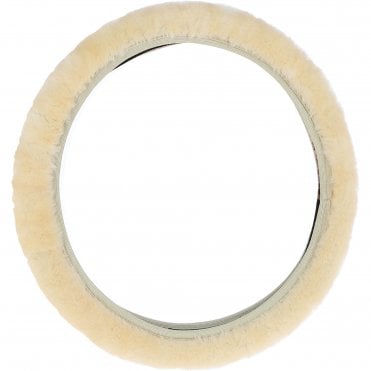 Ashwood Sheepskin Steering Wheel Cover: Natural