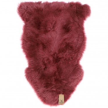 Ashwood Single Australian Sheepskin Rug Marsala