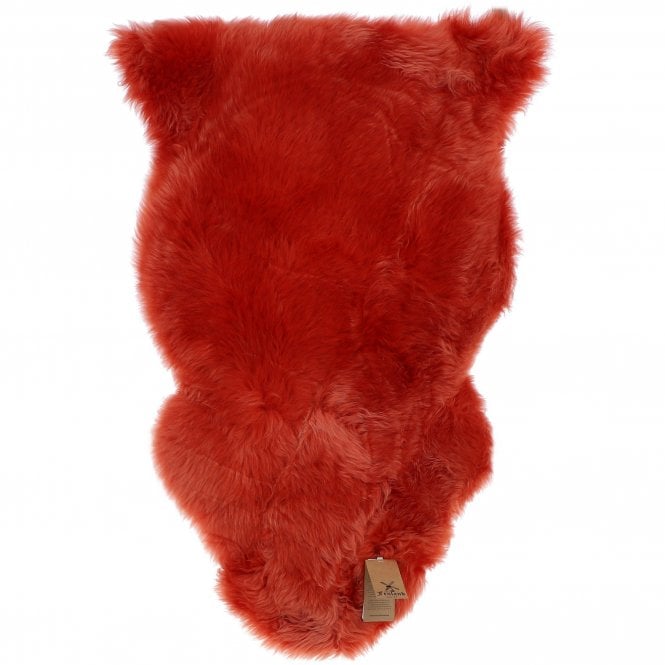 Ashwood Single Australian Sheepskin Rug Orange