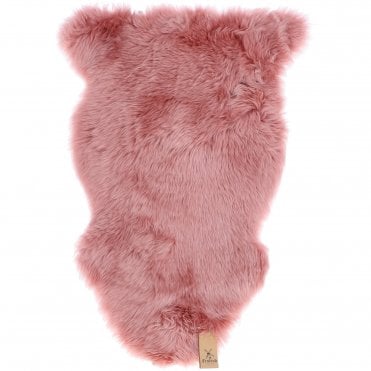 Ashwood Single Australian Sheepskin Rug Rose Down