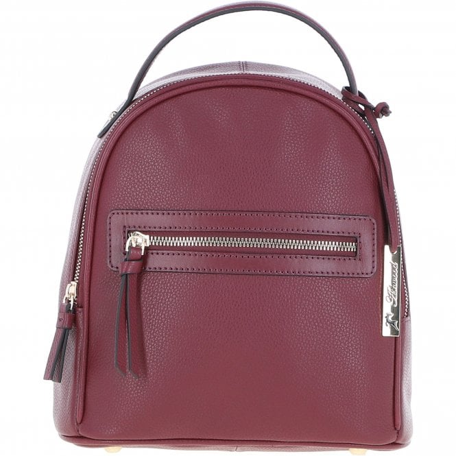 Ashwood Small Leather Backpack Wine: Z-74