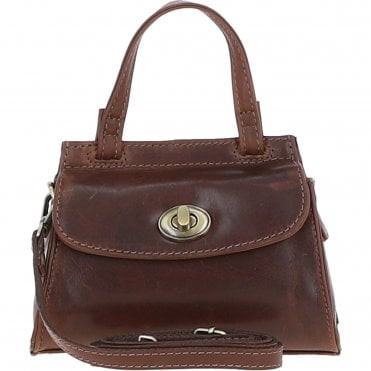 Ashwood Small Leather Grab Bag Brown: V-82