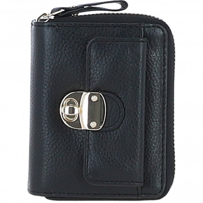 Ashwood Stylish Leather Purse Black: Y-50
