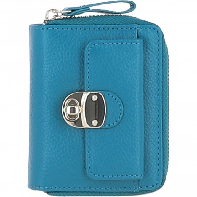 Ashwood Stylish Leather Purse Turquoise: Y-50