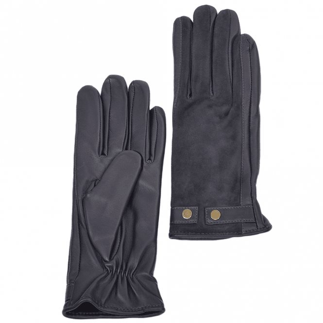 Ashwood Suede and Leather Gloves Navy : 327