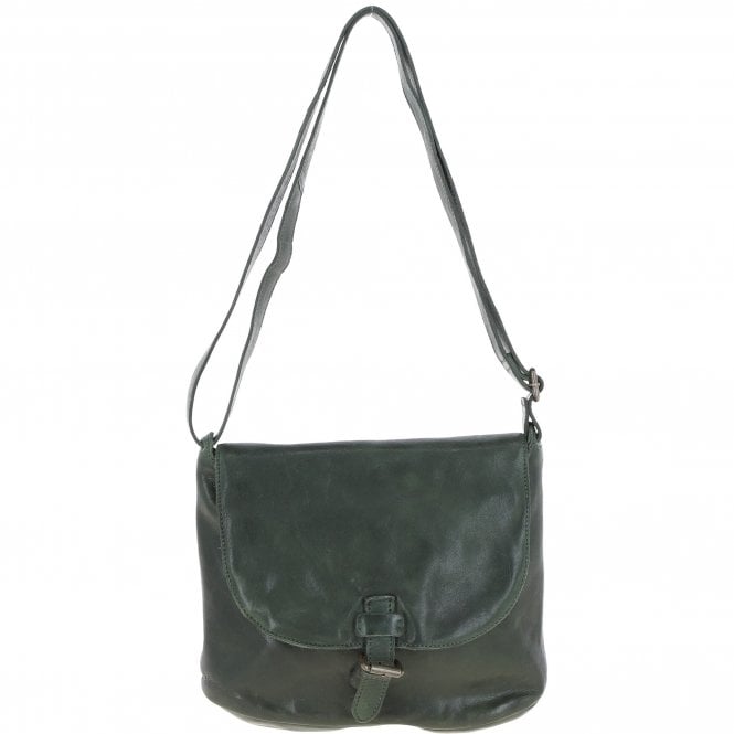 Ashwood Tablet Friendly Medium Vintage Leather Bag Green: D-91