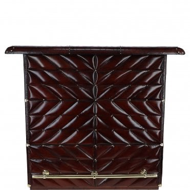 The Leather Bar Counter Chestnut: LF-135
