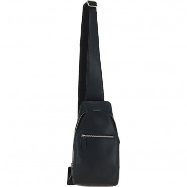 Ashwood Three Pocket Leather Sling Bag Black : k-43