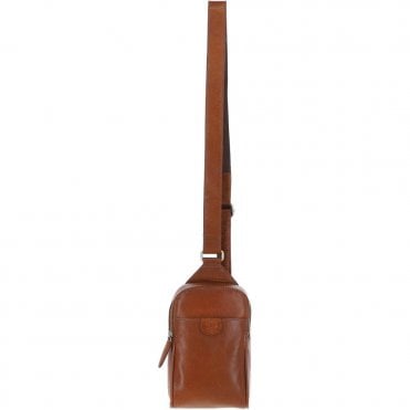 Ashwood Three Pocket Leather Sling Bag - Honey: T-75