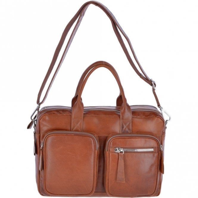 Ashwood Two Section Oily Hunter Leather Work Bag Tan : 1662