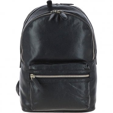 Ashwood Unisex Leather Backpack Black : G-38