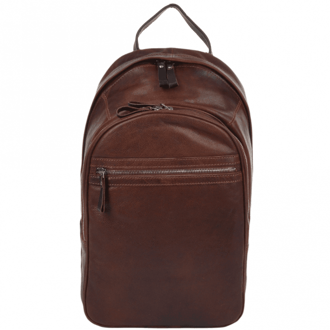 Ashwood Unisex Leather Backpack Tan/brown : 4555
