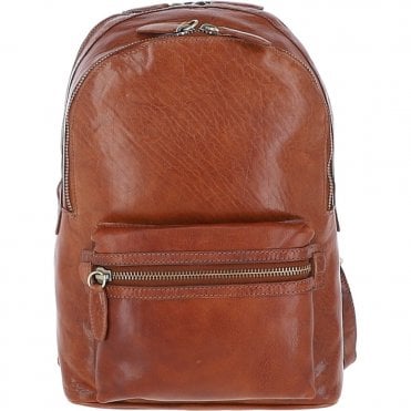 Ashwood Unisex Leather Backpack Tan : G-38