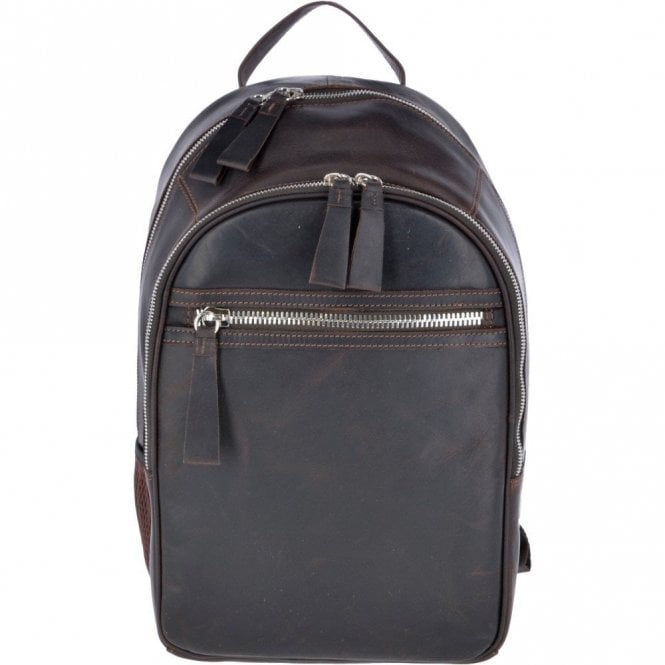 Ashwood Unisex Leather Oily Hunter Backpack Brown : 1663