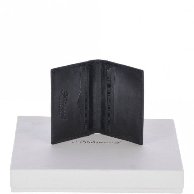 Ashwood Vegetable Tanned 8 Card holder Wallet Black : 1290-VT