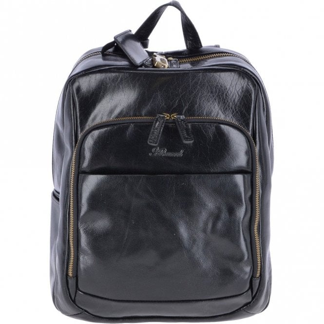 Ashwood Vegetable Tanned Leather Backpack Black : 11319