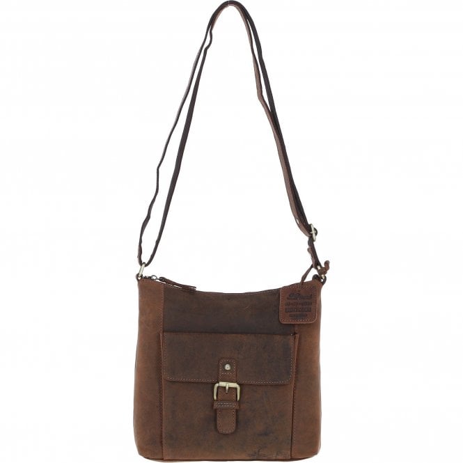 Ashwood Vintage Equestrian Leather Handbag Mud/brown: worcester