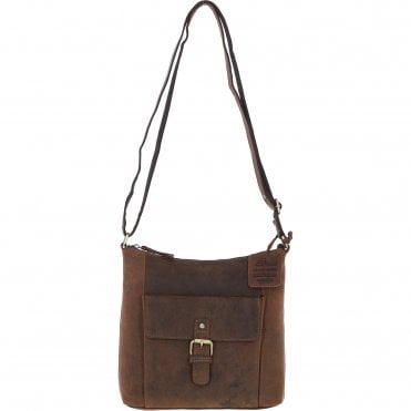 Vintage Equestrian Leather Handbag Mud/brown: worcester