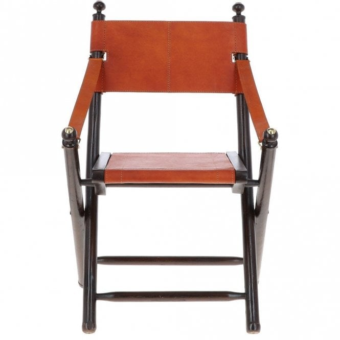 Ashwood Vintage Folding Leather Chair Tan : VIN-37