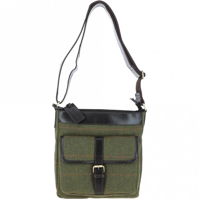 Ashwood Vintage Hunter Leather Travel Bag Tweed : Doug