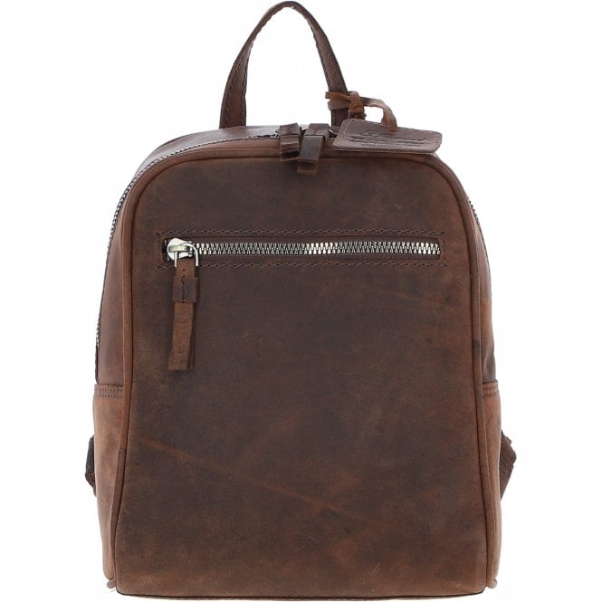 Ashwood Vintage Leather Backpack Mud/brown: Tenbury