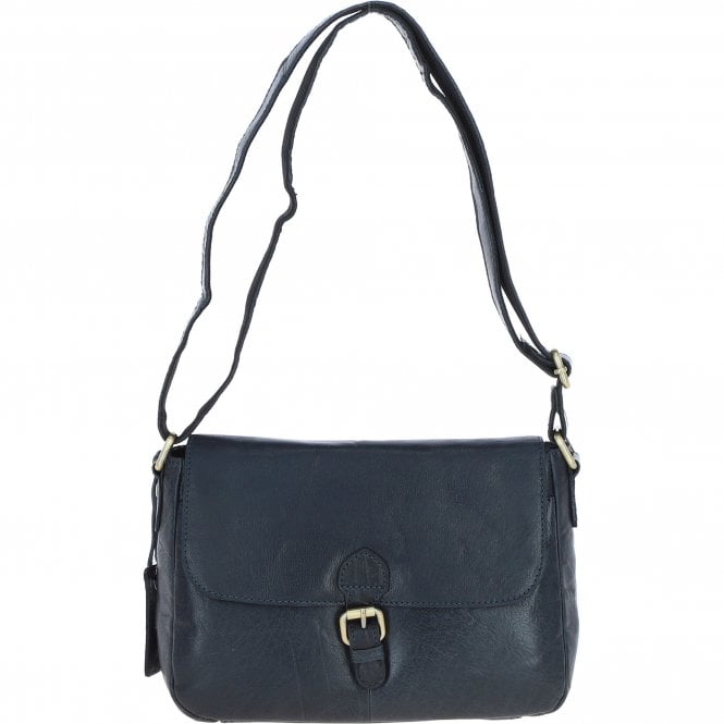 Ashwood Vintage Leather Cross Body Shoulder Bag Navy – G22